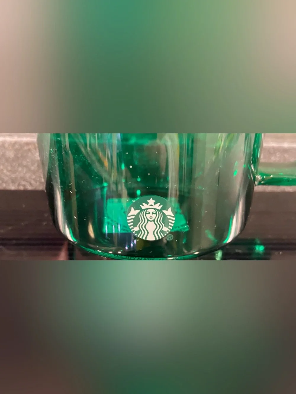 Starbucks Green Glass Coffee Mug